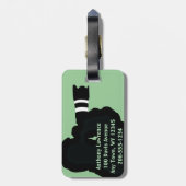 Étiquette À Bagage Balises des bagages de conception photographique (Dos Vertical)