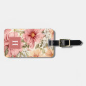 Étiquette À Bagage Balises des bagages de fleurs (Devant horizontal)