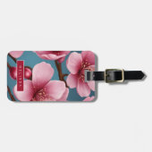 Étiquette À Bagage Balises des bagages de fleurs (Devant horizontal)