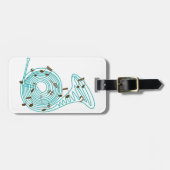 Étiquette À Bagage Balises des bagages de la Corne française (Devant horizontal)