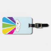 Étiquette À Bagage Balises des bagages de voyage Kawaii Cloud et Rain (Devant horizontal)