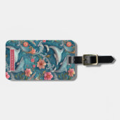 Étiquette À Bagage Balises des bagages Dolphin Ocean (Devant horizontal)