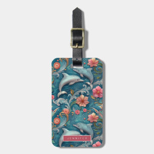 Étiquette À Bagage Balises des bagages Dolphin Ocean