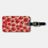 Étiquette À Bagage Balises des bagages fraises (Devant horizontal)