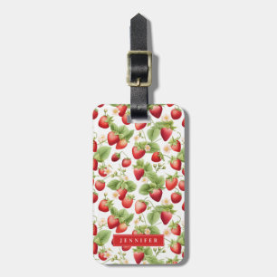 Étiquette À Bagage Balises des bagages fraises