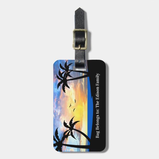 Étiquette À Bagage Balises des bagages pour le budget vacances-famill (Devant Vertical)