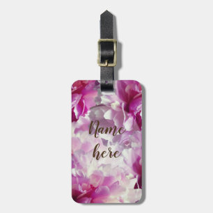 Étiquette À Bagage Balises Luggae Personnalisées feuilles de Fleurs R