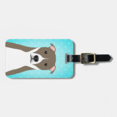 Étiquette À Bagage Balises Pit Bull (Devant horizontal)