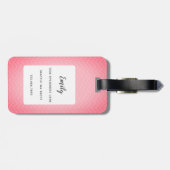 Étiquette À Bagage Balises Pit Bull (Dos horizontal)