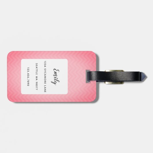 Étiquette À Bagage Balises Pit Bull (Dos horizontal)