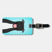 Étiquette À Bagage Balises Pit Bull (Devant horizontal)