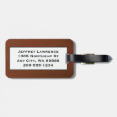 Étiquette À Bagage Balises pour la conception de football (Dos horizontal)