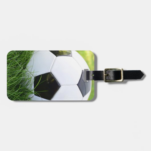 Étiquette À Bagage Balle classique de soccer (Devant horizontal)