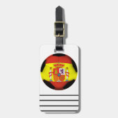 Étiquette À Bagage Balle de football en Espagne (Devant Vertical)
