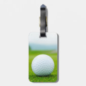 Étiquette À Bagage balle de golf ajouter votre propre texte ou monogr (Dos Vertical)