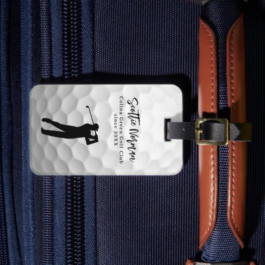 Étiquette À Bagage Balle de golf avec nom de golfeur personnalisé (Insitu Rectoal 4)