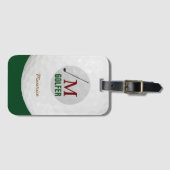 Étiquette À Bagage balle de golf personnalisée (Devant Horizontal)