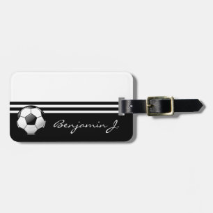 Étiquette À Bagage Balle de soccer brillante
