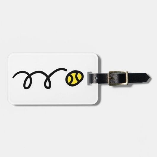 Étiquette À Bagage Balle de tennis (Devant horizontal)