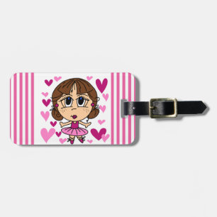 Étiquette À Bagage Ballerina Girl