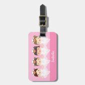 Étiquette À Bagage Ballerine mignonne de ballet de cygne pour des (Devant Vertical)