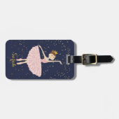 Étiquette À Bagage ballerine nommée (Devant horizontal)