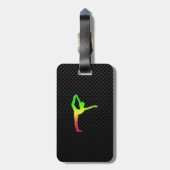 Étiquette À Bagage Ballet élégant (Dos Vertical)