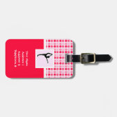 Étiquette À Bagage Ballet mignon (Devant horizontal)