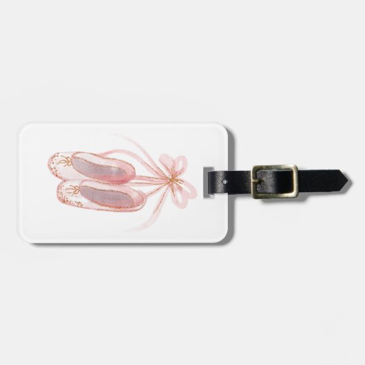 Étiquette À Bagage Ballet Slipper (Devant horizontal)