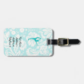 Étiquette À Bagage Ballet turquoise (Devant horizontal)