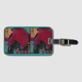 ÉTIQUETTE À BAGAGE BALLON DE FOOT AMÉRICAIN (Devant Horizontal)