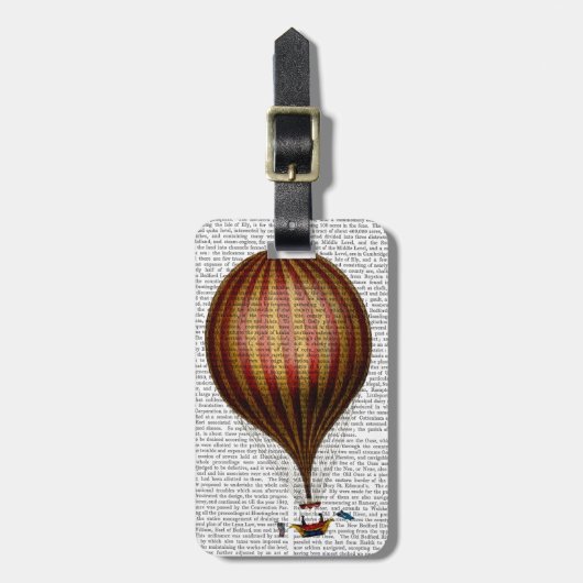 Étiquette À Bagage Ballon Royal Nassau à air chaud (Devant Vertical)