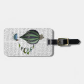 Étiquette À Bagage Ballons à air chaud et oiseaux (Devant horizontal)