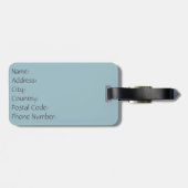 Étiquette À Bagage Ballons chauds colorés (Dos horizontal)