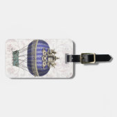 Étiquette À Bagage Balloon Baroque Avec Temple (Devant horizontal)