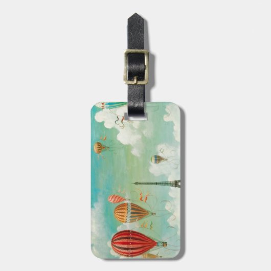 Étiquette À Bagage Balloquer Paris (Devant Vertical)