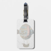 Étiquette À Bagage Ballotte à air chaud avec plume de queue (Dos Vertical)