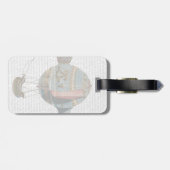 Étiquette À Bagage Ballotte à air chaud avec plume de queue (Dos horizontal)