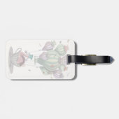 Étiquette À Bagage Ballotte de Dodo avec libellules (Dos horizontal)