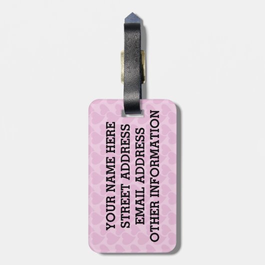 Étiquette À Bagage Baltimore Oriole Love (Dos Vertical)