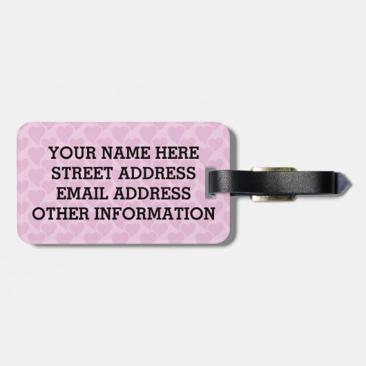 Étiquette À Bagage Baltimore Oriole Love (Dos horizontal)