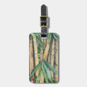 Étiquette À Bagage Bambou (Devant Vertical)