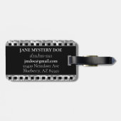 Étiquette À Bagage Bambou (Dos horizontal)