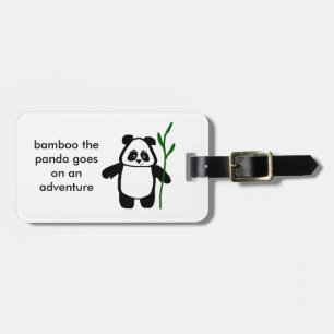 Étiquette À Bagage Bambou l'étiquette de bagage d'aventure de panda
