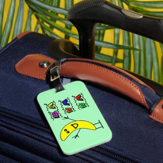 Étiquette À Bagage Banane heureuse (Insitu Rectoal 1)