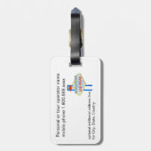 Étiquette À Bagage Bande de Las Vegas (Dos Vertical)