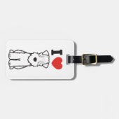 Étiquette À Bagage Bande dessinée blonde comme les blés doucement (Devant horizontal)