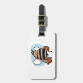 Étiquette À Bagage Bande dessinée d'abeille (Devant Vertical)