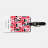 Étiquette À Bagage Bande dessinée Miraculaire Ladybug Paris Motif (Devant horizontal)