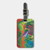 Étiquette À Bagage Bande géniale de dinosaure (Devant Vertical)